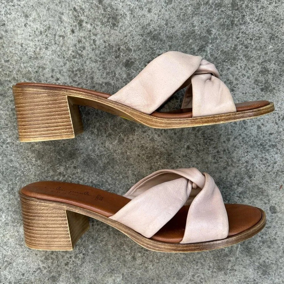 Mila Paoli pink twist platform sandals, size 9 - Picture 7 of 11